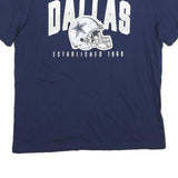FANATICS Mens Navy Blue Dallas Graphic T-Shirt XL Short Sleeve Crew Neck Cotton