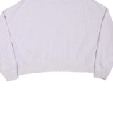 NIKE Womens Purple Crew Neck XL Cotton Blend Sweatshirt Cropped Casual