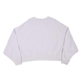 NIKE Womens Purple Crew Neck XL Cotton Blend Sweatshirt Cropped Casual