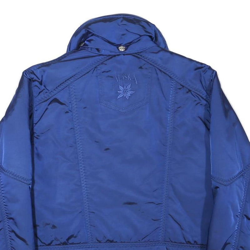 ALASKA Womens Blue Jacket M Polyester Blend Zip Padded Outdoor Lightweight