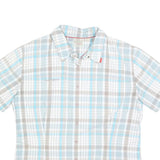 MAMMUT Womens Blue & Beige Checked Shirt L Cotton Blend Lightweight Casual