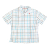 MAMMUT Womens Blue & Beige Checked Shirt L Cotton Blend Lightweight Casual