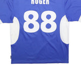 ADIDAS Mens Blue & White UEFA Champions League Football Shirt M Short Sleeve