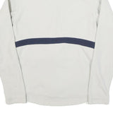 THE NORTH FACE Womens White & Navy Zip Jacket M Polyester Blend Plain Outdoor