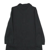 SANDRO Womens Black Cotton Button Jacket UK 8 Classic Fit Long Sleeve Plain