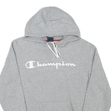 CHAMPION Mens Grey Pullover Hoodie M Cotton Blend Casual Sportswear
