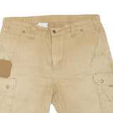 CARHARTT Mens Shorts Beige Cargo L W36 Durable Workwear Cotton Blend