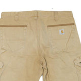 CARHARTT Mens Shorts Beige Cargo L W36 Durable Workwear Cotton Blend