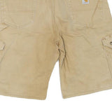 CARHARTT Mens Shorts Beige Cargo L W36 Durable Workwear Cotton Blend