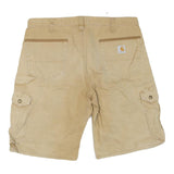 CARHARTT Mens Shorts Beige Cargo L W36 Durable Workwear Cotton Blend