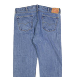 LEVI'S 505 Mens Blue Regular Straight Denim Medium W40 L30 Zip Cotton Blend