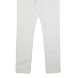 ALL SAINTS Mens Slim White Jeans Cotton Button W30 L31 Stylish Casual Wear