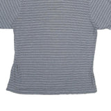 CHAPS Mens Blue Striped Short Sleeve Polo Shirt XL Cotton Casual Summer