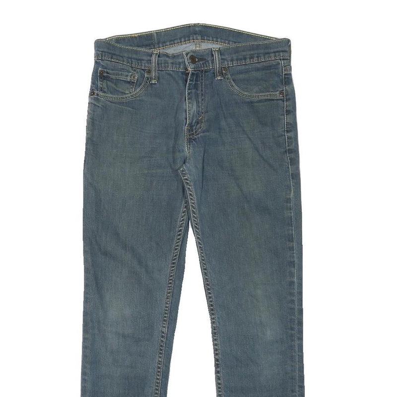 LEVI'S 511 Mens Slim Blue Denim Medium W29 L27 Zip Jeans