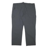 EDMONTE Mens Grey Polyester Blend Regular Fit Straight Leg Trousers W40 L27