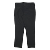 CRANE Womens Black Slim Trousers W29 L25 Polyester Blend Zip Plain Regular