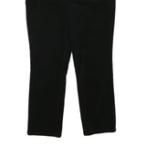 CHAPS Womens Cotton Blend Black Slim Tapered Trousers W30 L26