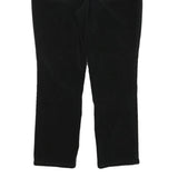 CHAPS Womens Cotton Blend Black Slim Tapered Trousers W30 L26