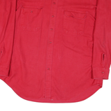 WOOLRICH Mens Red Cotton Blend Shirt XL Casual Button Up Pocketed
