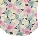 Womens Pink Green Cream Floral Button Shirt L Summer Casual Lightweight Top