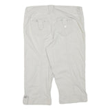 STLE AND CO Womens Shorts White Casual L W34 Button Pocket Cotton Blend