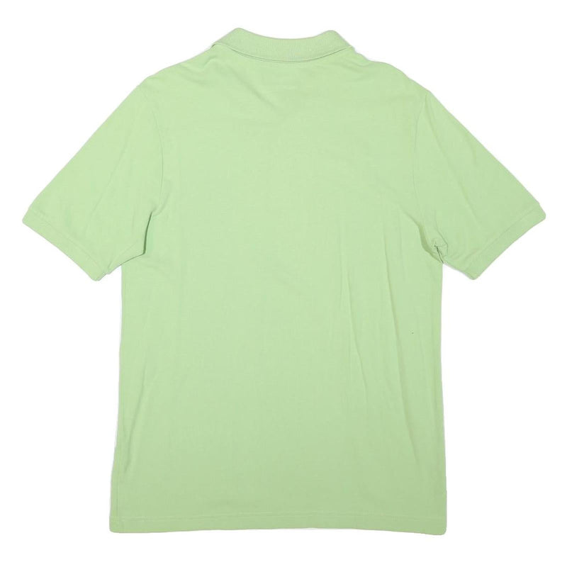 KAPPA Mens Light Green Short Sleeve Plain Polo Shirt L Logo Cotton Blend