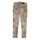 MARC CAIN Womens Cotton Blend Beige Slim Slim Leg Trousers W29 L29 Stylish