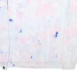 ELLESSE Womens White Blue Pink Tie Dye Sweatshirt Crew Neck UK 10 Casual