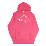 CHAMPION REVERSE WEAVE Womens Pink Hoodie M Cotton Blend Pullover Sweatshirt