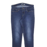 LEVI'S 711 Womens Slim Blue Denim Light W28 L30 Skinny Zip Jeans