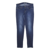 LEVI'S 711 Womens Slim Blue Denim Light W28 L30 Skinny Zip Jeans