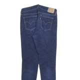 LEVI'S 711 Womens Slim Blue Denim Light W28 L30 Skinny Zip Jeans