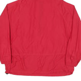 LL BEAN Mens Red Nylon Pullover Jacket XL Lightweight Hooded Outdoor Zip
