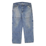 DICKIES Mens Jeans Blue Regular Regular Denim Medium W38 L30 Workwear Zip
