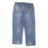 DICKIES Mens Jeans Blue Regular Regular Denim Medium W38 L30 Workwear Zip