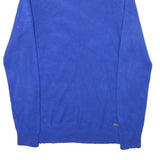 CALVIN KLEIN Mens Blue Plain Roll Neck Basic Knit Jumper M Lightweight Soft