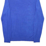 CALVIN KLEIN Mens Blue Plain Roll Neck Basic Knit Jumper M Lightweight Soft