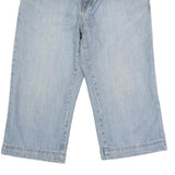 H.I.S Mens Blue Regular Fit Straight Cotton Denim W32 L20 Casual Jeans