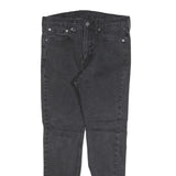 LEVI'S 510 Mens Slim Black Denim Medium W31 L27 Slim Fit Zip Jeans
