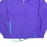 WOOLRICH Mens Purple Turquoise Zip Up Outdoor Jacket L Polyester Plain