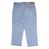 LEVI'S Ribcage Straight Ankle Womens Jeans Blue Relaxed Straight Denim Light W38