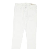ALL SAINTS Womens White Regular Skinny Denim Jeans Cotton Blend W26 L29 Stylish