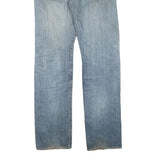 LEVI'S 501 Mens Jeans Blue Regular Straight Denim Light W32 L34 Classic Button
