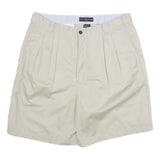 TOMMY HILFIGER Mens Shorts Beige Casual Plain XL W34 Classic Cotton Blend