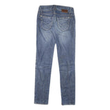 GAS Womens Slim Blue Denim Slim Jeans W28 L31 Casual Zip Cotton Blend