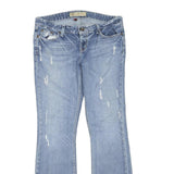 BKE DENIM Womens Jeans Blue Regular Bootcut Denim Light W34 L32 Distressed