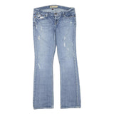 BKE DENIM Womens Jeans Blue Regular Bootcut Denim Light W34 L32 Distressed