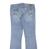 BKE DENIM Womens Jeans Blue Regular Bootcut Denim Light W34 L32 Distressed