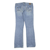 BKE DENIM Womens Jeans Blue Regular Bootcut Denim Light W34 L32 Distressed