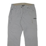 ICEPEAK Womens Polyester Blend Grey Regular Fit Straight Leg Trousers W34 L31